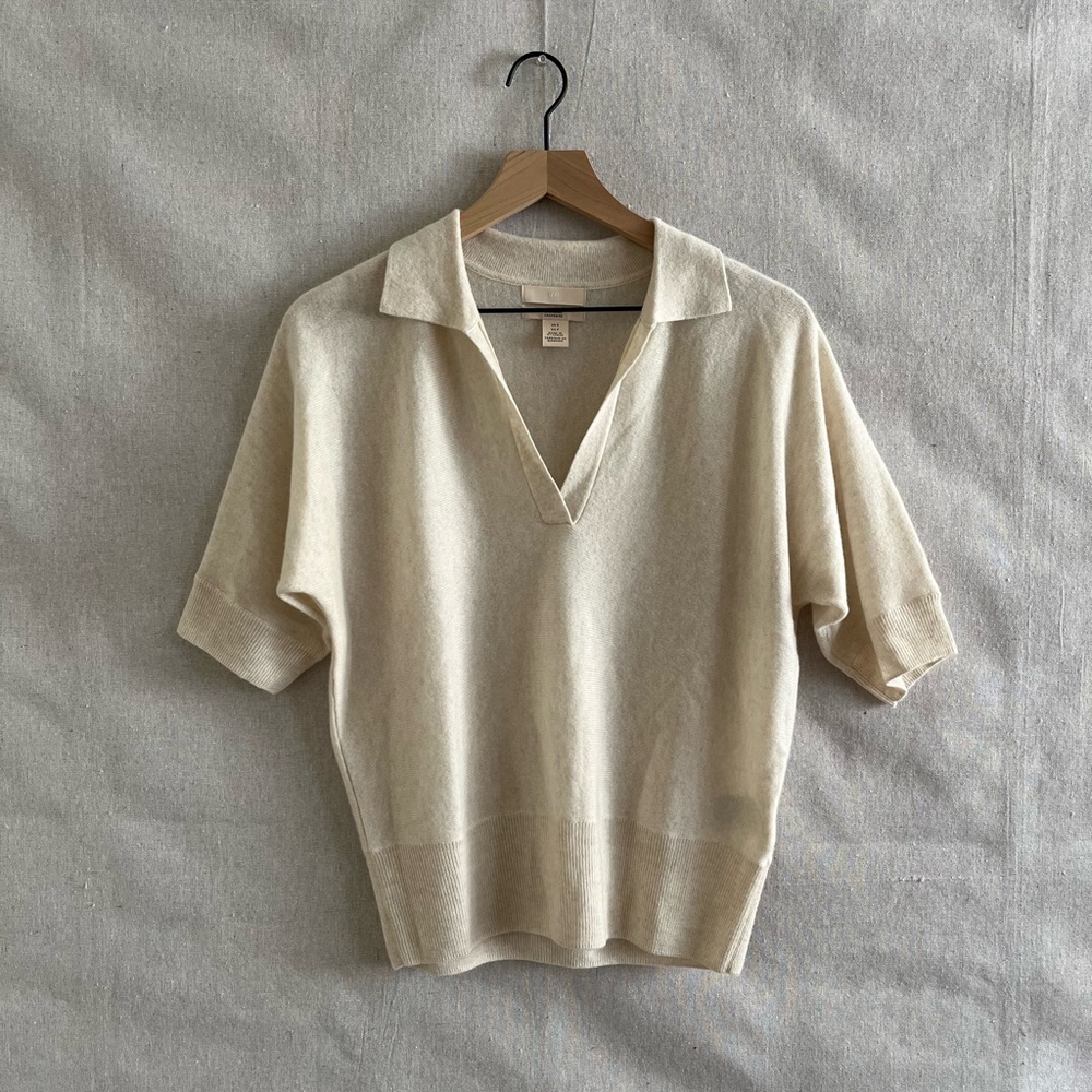 Cashmere Collared Top